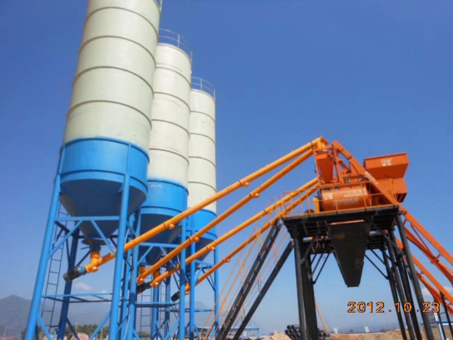 水泥罐、螺旋機(jī)、攪拌機(jī)